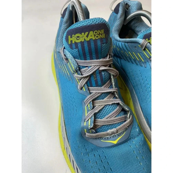 HOKA ONE ONE CLIFTON 5 MEN'S CARIBBEAN SEA/STORM BLUE Size 11 No Insoles - Picture 3 of 10